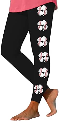 Хайленд крава тренировка гамаши за йога за жени висока талия гамаши Бейзбол печат мек матов участък Бегач панталони