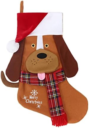Коледни Чорапи за Кучета, Коледни Чорапи, Окачени Подарък Чорапи с шоколадови Бонбони, Домашни Празнична Коледна Украса,