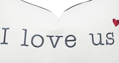 Калъфка за възглавница YugTex I Love Us потребителското доверие с Бродирани Поясничным акцент - Младоженците,