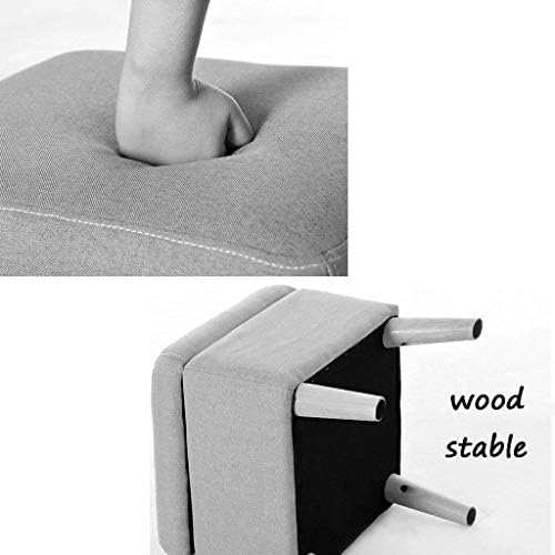 Един прост Стол, с Квадратен капак За Съхранение на Дървена Многофункционална Седалка За Дрехи Дневна Спалня-Скамеечка