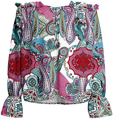 Дамски Есенни Палта и якета 2022, най-Добрите Дамски Ежедневни Блузи с открити рамене и дълги ръкави с Принтом, Тениски, Потници,