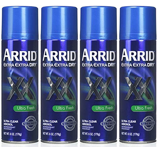 Дезодорант-спрей ARRID XX Ultra Clear с Антиперспирантом, Ултра Свеж, 6 унции (опаковка от 4 броя)