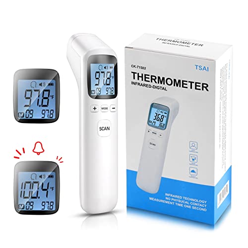 Безконтактен Инфрачервен Термометър за Челото, Дигитален Термометър, Термометри за телесна Температура, за