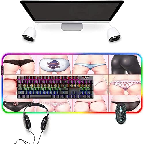 Слот Подложки за мишки Голяма Секси Момиче С Хубава Задника, Подложка за компютърна клавиатура, led RGB, Лесно