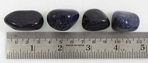 ХАРМОНИЗИРАЩ Иолит Роли В Различни по Големина 4 Броя Естествени Лечебни Камъни Рейки