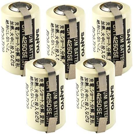 (5 бр) Exell АД-7 раздели CR14250SE 3 В 1/2 AA, Лазерна литиева батерия, Горна бутон, използвани в системи за цифрово