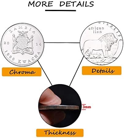 2014 Африканският Лъв Дивата Природа Възпоменателни Монети Повикване Със Сребърно Покритие Колекционерски Подаръци