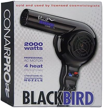 Сешоар за коса Conair BB075W Pro Blackbird мощност от 2000 W