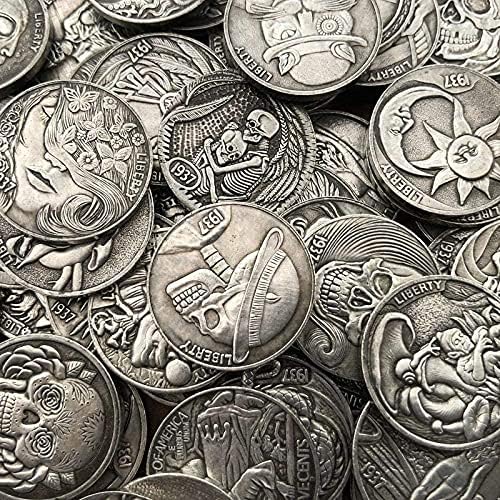 21 мм Антични Монети САЩ Baourus Luohan Монети 1937D Занаяти 76Coin Колекция Възпоменателни монети