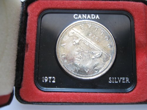 Сребърен канадски долар 1972 г., Лот от 2