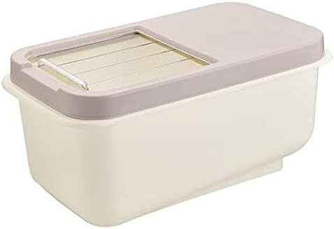 Контейнер за съхранение на храна YIWANGO Контейнер за съхранение на Ориз кофа с дебелина 10 кг, Фланец Домакински