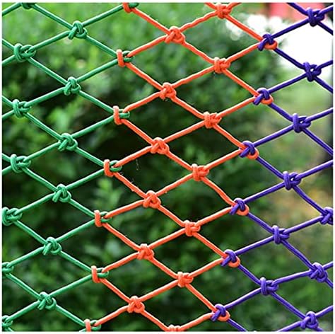 AWSAD Найлон Защитна мрежа 10 см Окото Цветна Декоративна ограда Мрежа Стълбищни Парапети Защитна мрежа за тераси, градина,