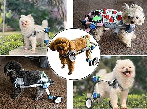 Инвалидна количка WANGPP за кучета, Сгъваема Инвалидна количка за домашни любимци, Количка за кучета, Помощ при ходене