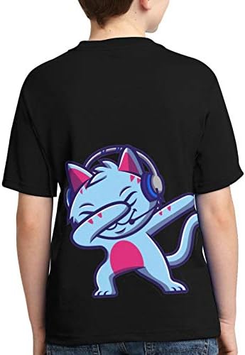 Новост, тениска с Изображение на Човека-Котка За момичета, Модерен Младежки тениски с къс ръкав и принтом