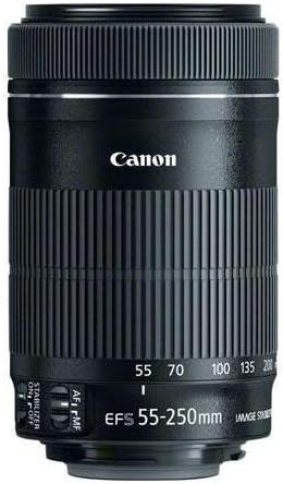 Canon EF-S 55-250 мм f/ 4-5.6 - комплект обективи STM. САЩ. Набор от стойности w/Acc 8546B005