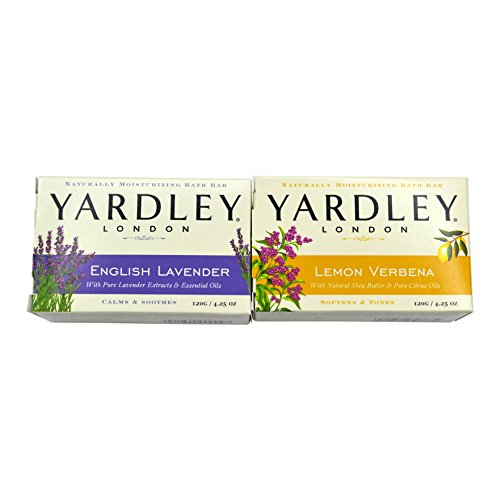 Комплект блокчета за баня Yardley от Английската Лавандула и Лимонена Вербеной по 4 грама Всяка