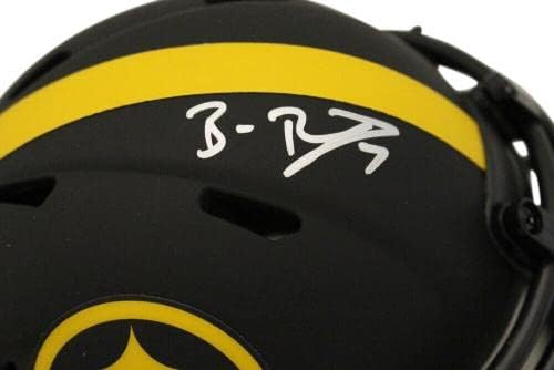 Бен Roethlisberger подписа договор с фен на мини-каски Питсбърг Стийлърс Eclipse 37799 - Мини-Каски NFL с автограф