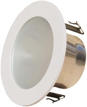Панел за душ с матови лещи с диаметър от 4 инча за вградените осветление с линейно напрежение -Бяло, подходящи за Halo