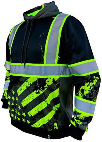 Защитно риза SS360 Stealth American Grit Hoody - Черна - Подобрена видимост