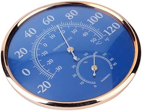 Голяма кръгла термометър-влагомер HOUKAI, измерване на температура и влажност на въздуха, измервателен уред