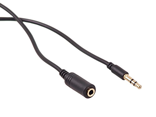 Стандартен аудио жак Maclean, стерео жак 3.5 мм, удлинительный кабел-адаптер (1 м)