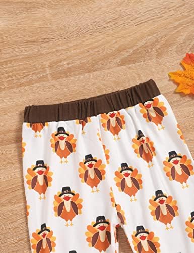 Helbaar Облекло за Деня На Благодарността За Деца, Hoody с качулка За малки Момчета, Панталони с Шарките на Турция, Комплект