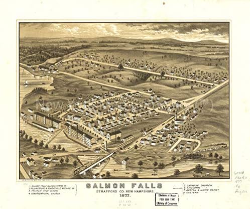 Карта на 1877 г.| Сэлмон Фолс, Strafford, Колорадо, Ню Хемпшир 1877| Ню Хемпшир|Роллинсфорд|R