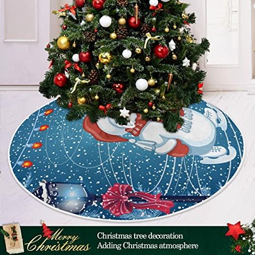 Снежен Дядо Коледа е Коледна Пола за Коледно 36 инча Начало Декор за Коледно Пола Подложка за Забавна Почивка