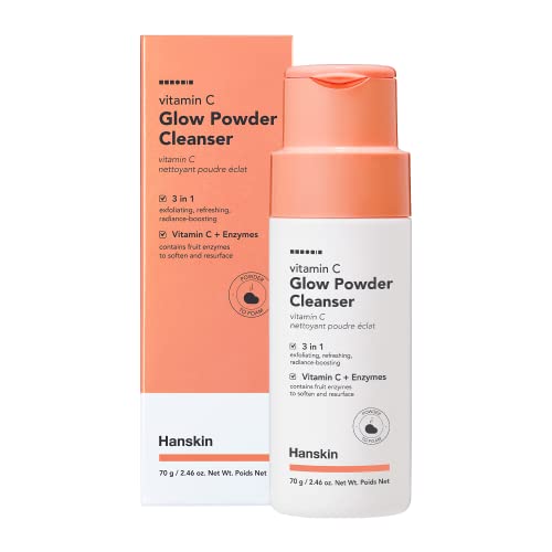 Почистващо средство за лице Hanskin Vitamin C Glow Powder Cleanser, на Прах, измиване с ензим папая. Ексфолиращ и
