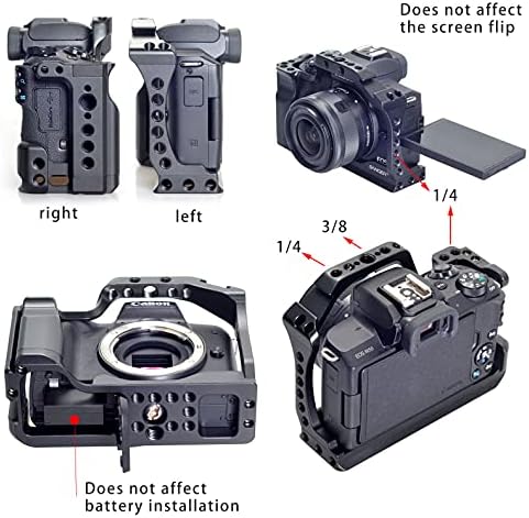 Скоба-Стабилизатор на камера от алуминиева сплав Fotga с Вградена дръжка за Canon EOSM M5 M50 M50II, подходящ за топка на главата