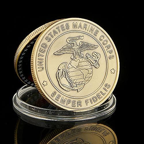 Необичайна Мощ на Съединените Щати е често срещана Добродетел Semper Fidelis Духовен Символ на Метална Монета на Повикване