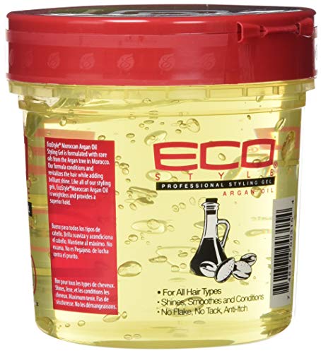 Гел ECOCO Eco Style - Арганово масло - Чист зехтин - Допринася за здравето на косата - Подхранва и възстановява косата