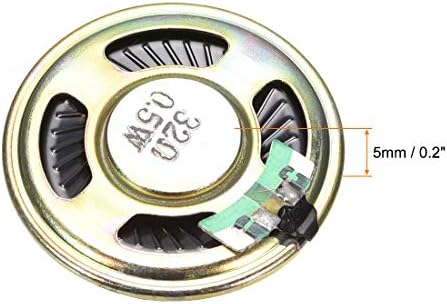 uxcell 0,5 W 32 Ω САМ Магнитен Говорител 40 мм Кръгла Форма Преносим Високоговорител за кола DVD/EVD 8 бр.
