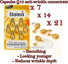 3 Опаковки серум-концентрат Balea Q10 против бръчки 21 капсула