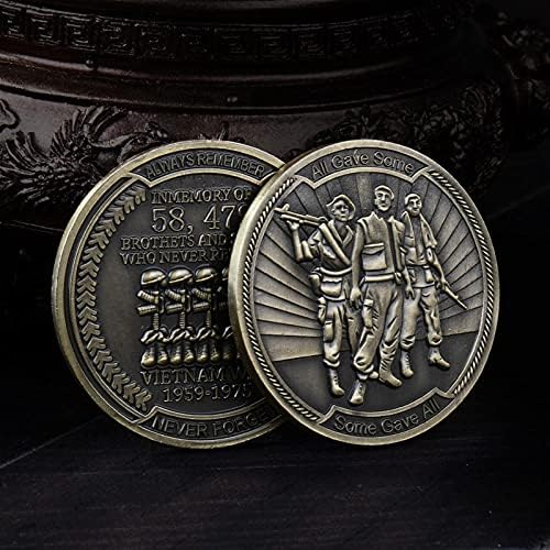 Възпоменателна Монета Виетнамски Войник, Древната Бронзова Триизмерен Релефен Рана От Метал, С Колекционерска