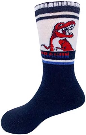 Czofnjesi/ Чорапи-тръба за момчета до коляното с Динозавром, Удобни Памучни Чорапи, Чорапи 8 Чифта В опаковка