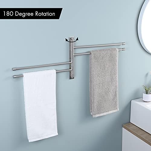 Държач за кърпи, Тоалетна хартия KES за баня, Монтиране на стена от SUS304 Неръждаема Стомана, Матиран, A2102S4-2-UPC + BPH284S1-2
