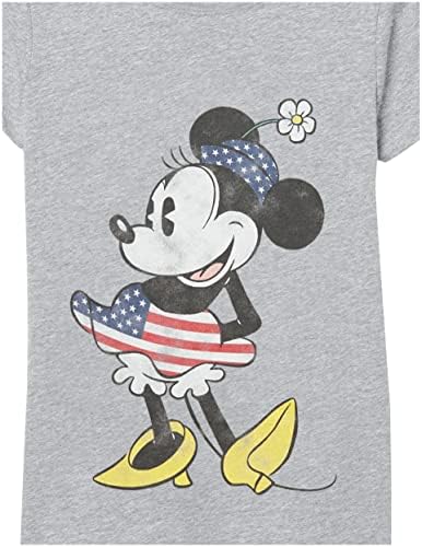 Реколта тениска с изображение на Знамето на САЩ за момичета Дисни