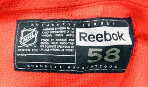 Ню Йорк Рейнджърс е Използвала За игри Червения Обучение Фланелка Reebok NHL 58 DP29938 - Използвани За игри Тениски NHL