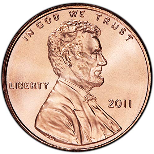 2011, P & D BU Lincoln Cent Shield Cent Choice Комплект от 2 монети, Монетен двор на САЩ, без да се прибягва