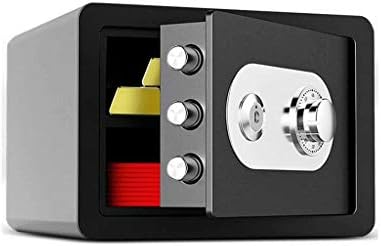 ZLXDP домакински сейф – надежден метален сейф за съхранение на стоки, ценности, паспорти, ключове, пари, бижута – Замък