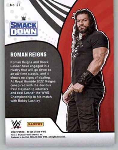 Търговска карта 2022 Панини Revolution WWE Vortex 21 Roman Reigns Борба Trading Card
