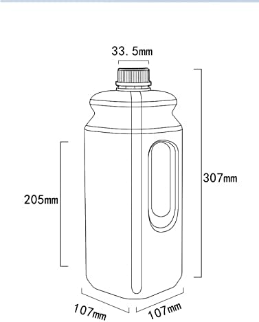 WellieSTR Контейнери по 1 парче | Пластмасова Кана 2,5 литра изработени от полиетилен с висока плътност с капаци |