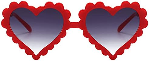 Слънчеви Очила WZWLKJ За момичета във формата на Сърце, Сладки Детски Слънчеви Очила с форма на сърце, Защита от Uv 400, Слънчеви