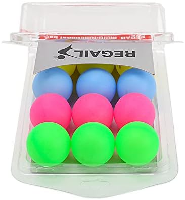 12ШТ Топки за Пинг-Понг, Тенис на Топка за Тенис от 4 см, Пластмасови Забавни Цветни Топки за игра на понг