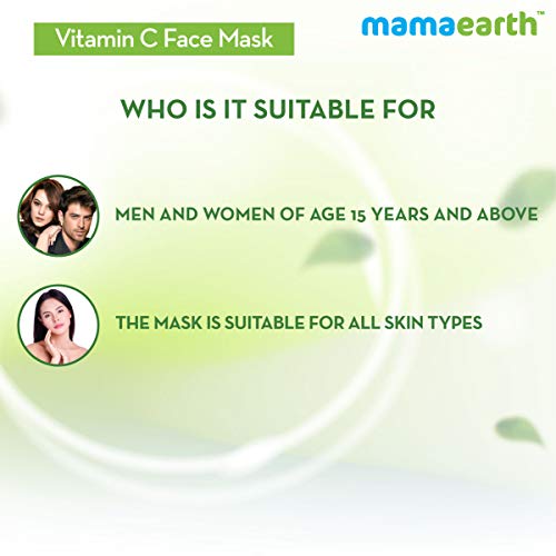 Маска за лице MAMAEARTH с витамин С и Каолиновой глина за избелване на кожата - 100 г