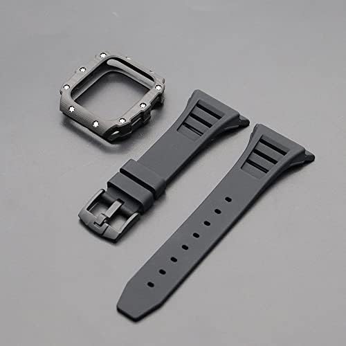 Керамичен корпус CNHKAU 45 мм Модификация корпус от въглеродни влакна за Apple Watch Band 8 Калъф 7 6 5 40 мм