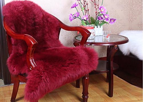 Подложка от изкуствена кожа HUAHOO от овча кожа, розов детски килим, мек калъф за стол от изкуствена овча кожа, акцент на домашен