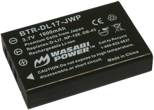 Батерия Wasabi Power за Pentax D-L17 и Pentax Optio 450, 550, 555, 750, 750Z, MX, MX4