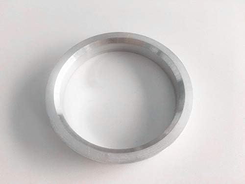 NB-AERO 4 бр. Сребристи алуминиеви пръстени с ступицей от 73,1 мм (колелце) до 66,45 мм (Ступица) | Централно пръстен с ступицей